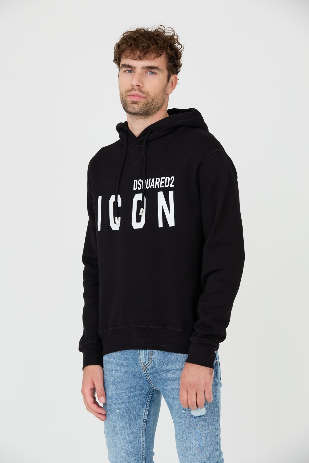 DSQUARED2 Czarna męska bluza Sweatshirt