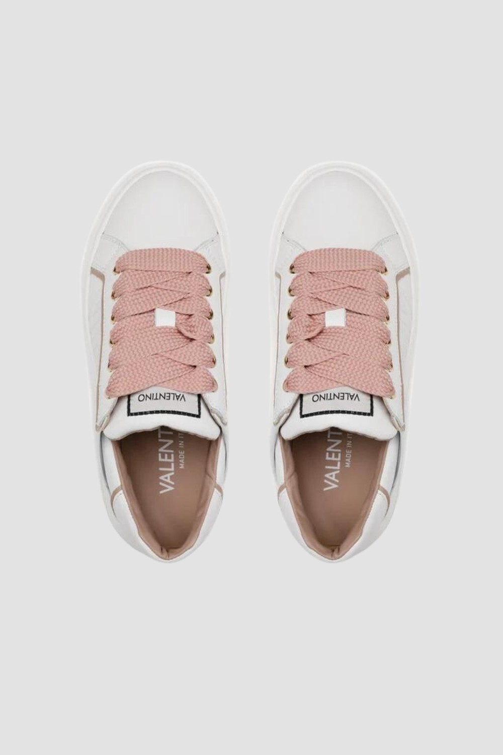 VALENTINO White Stan S Sneaker Lace-Up Shoes