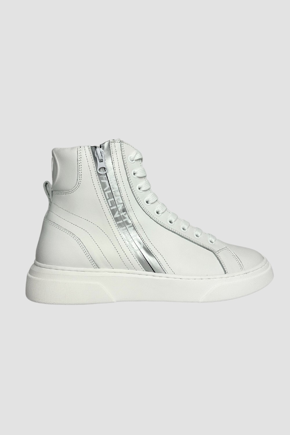 VALENTINO Białe sneakersy HIGH-TOP