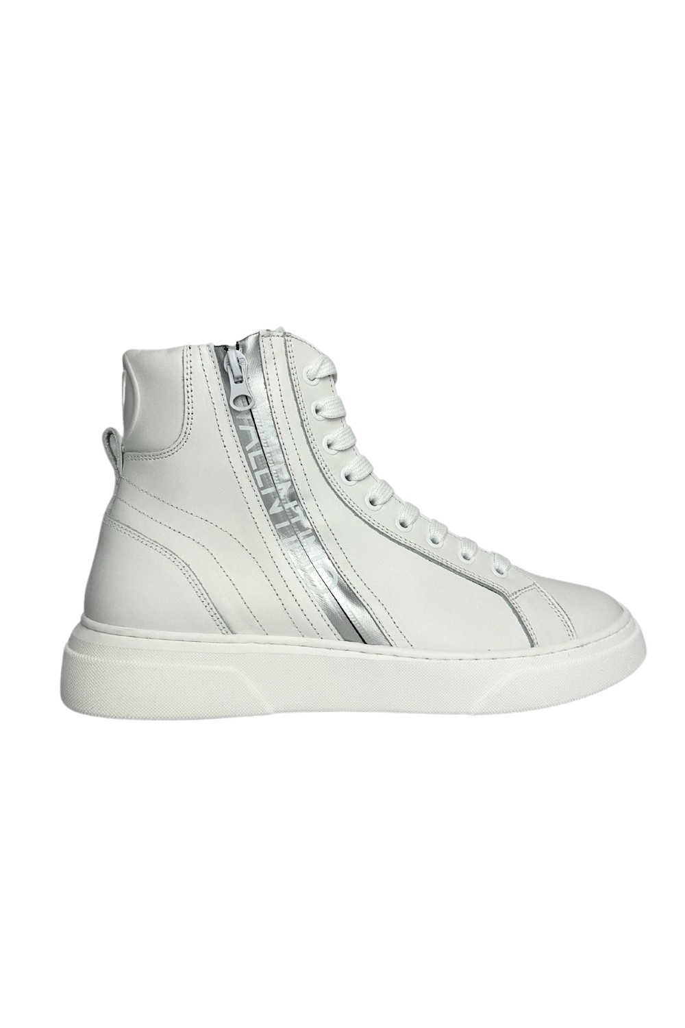 VALENTINO Białe sneakersy HIGH-TOP