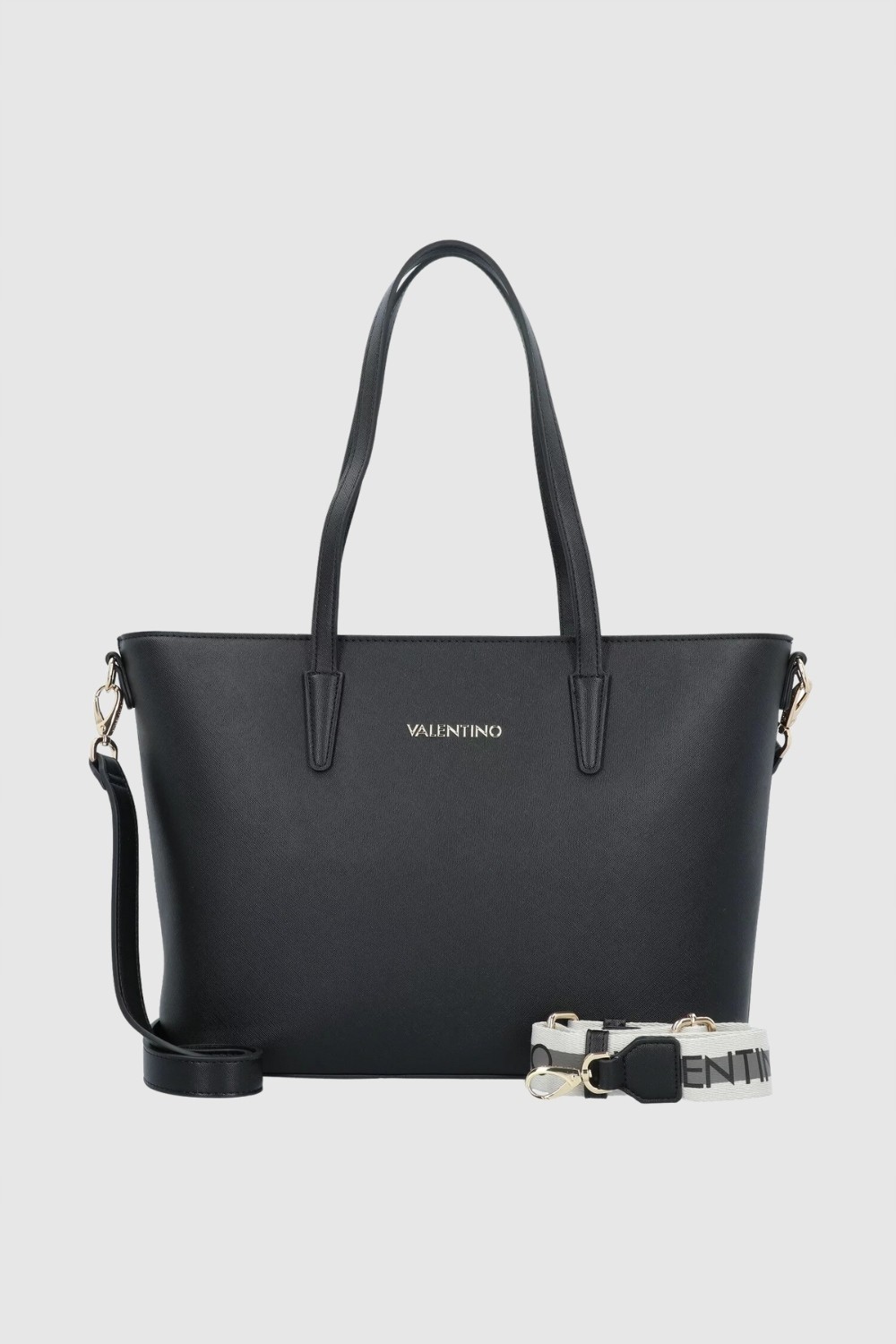 VALENTINO Black Zero Shopping shopper bag