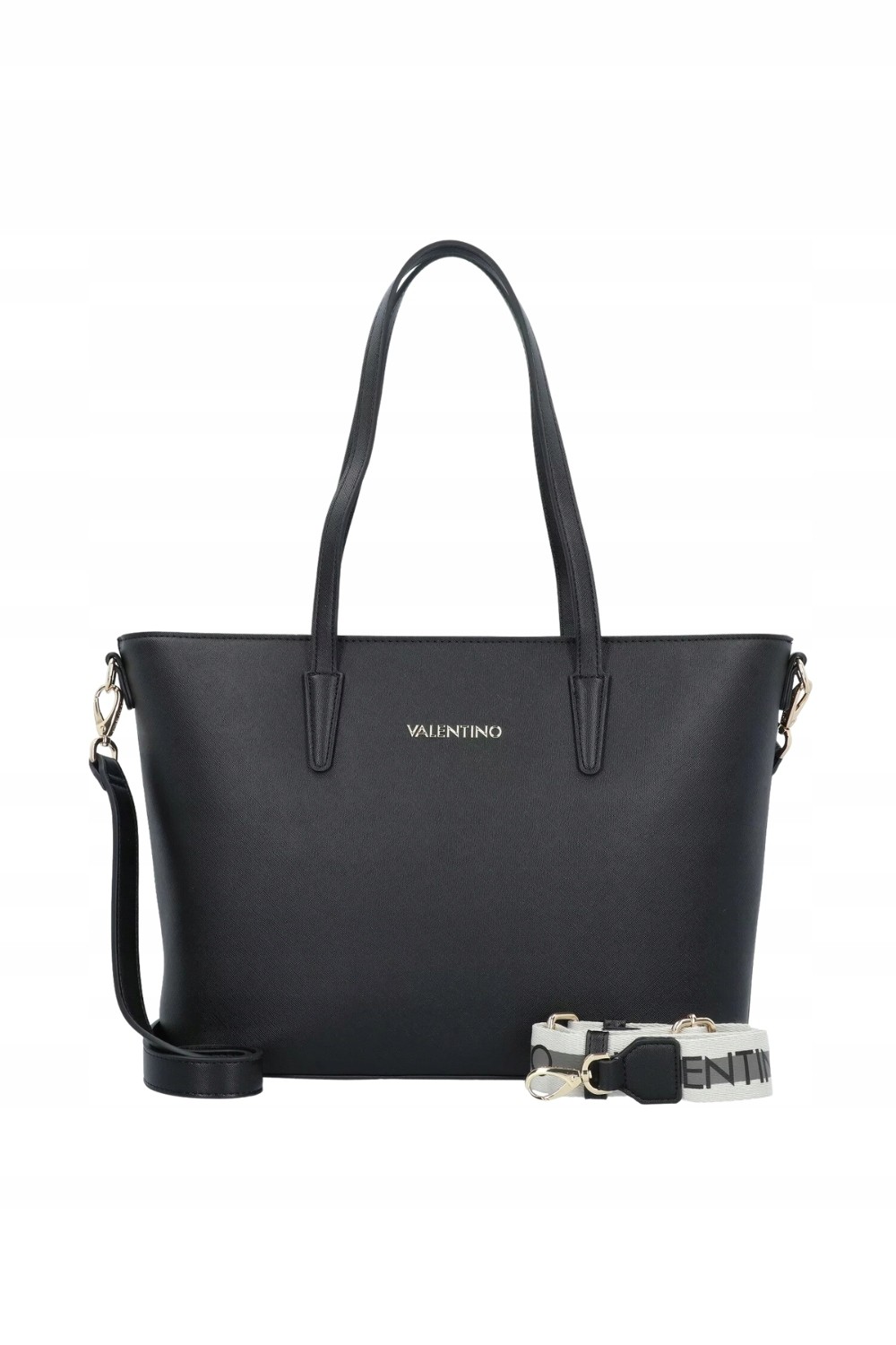 VALENTINO Black Zero Shopping shopper bag