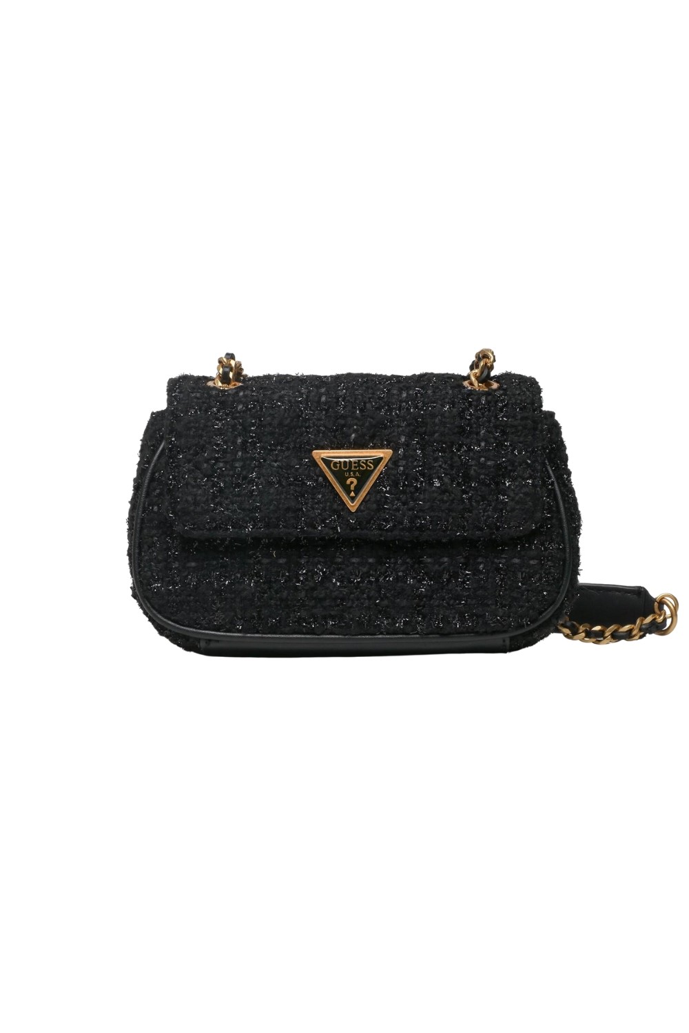 GUESS Black tweed Giully Mini handbag