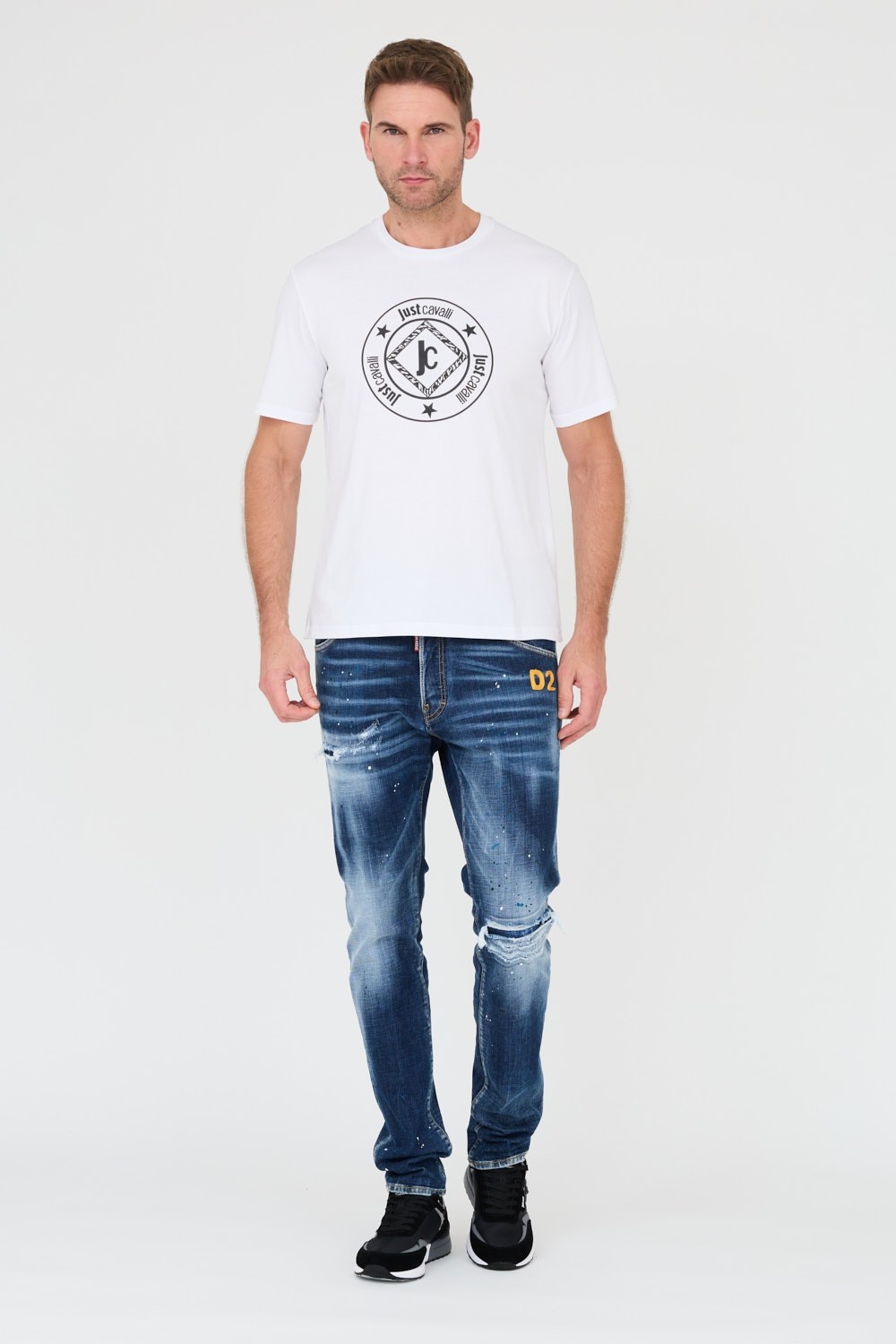 JUST CAVALLI White Fiche t-shirt