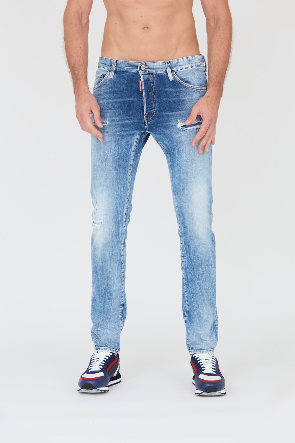 DSQUARED2 Niebieskie męskie jeansy Cool Guy Jean