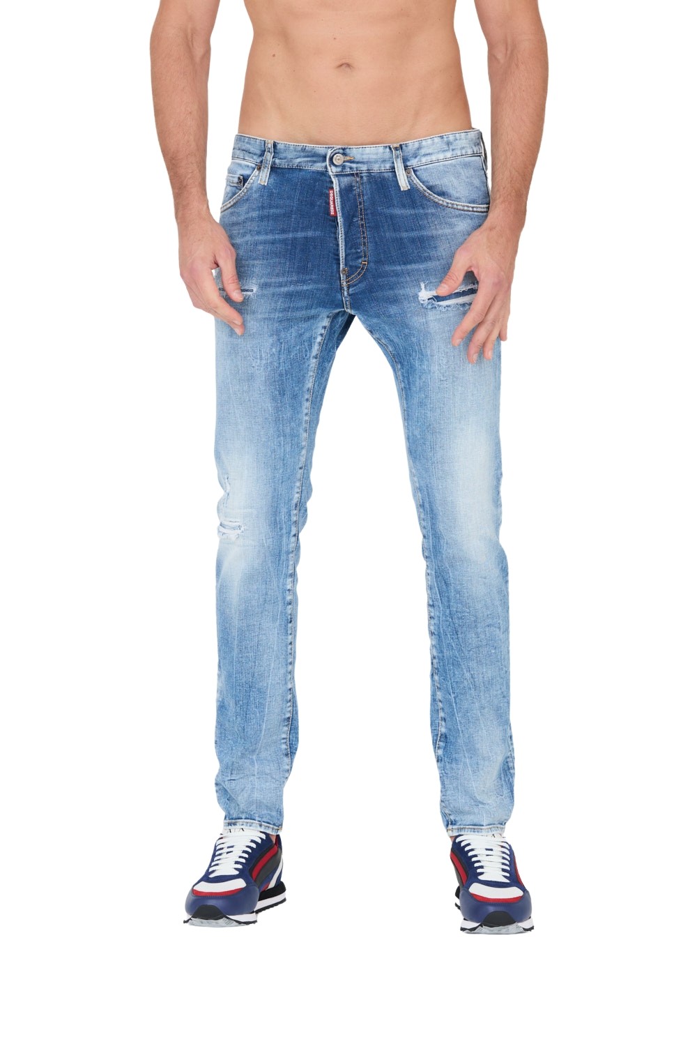 DSQUARED2 Niebieskie męskie jeansy Cool Guy Jean