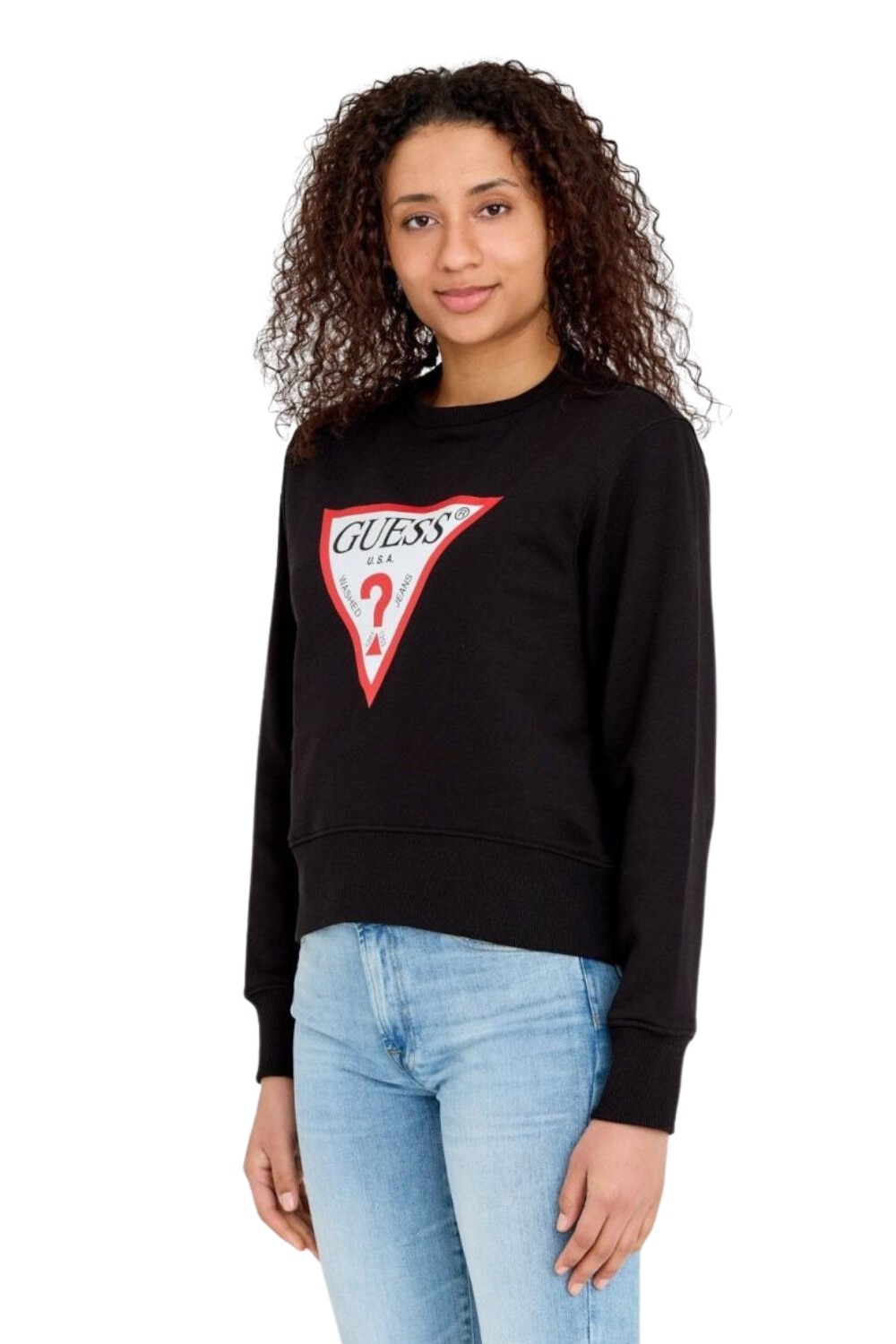 GUESS Black Original Fleece Sweatshirt