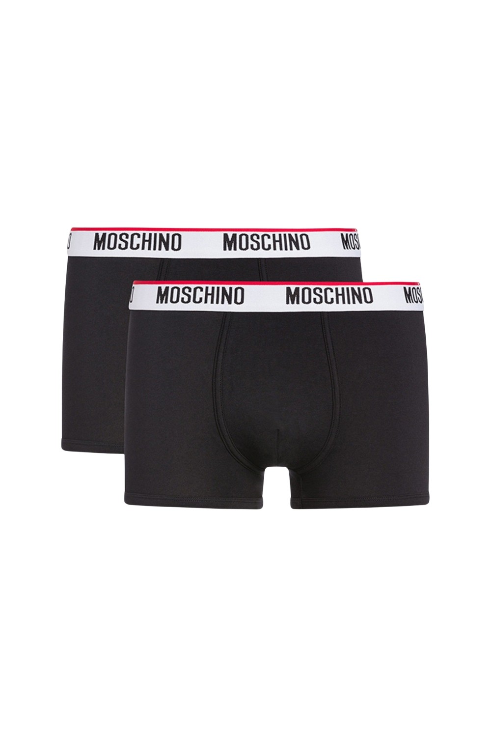 MOSCHINO Męskie czarne bokserki Underwear 2PACK