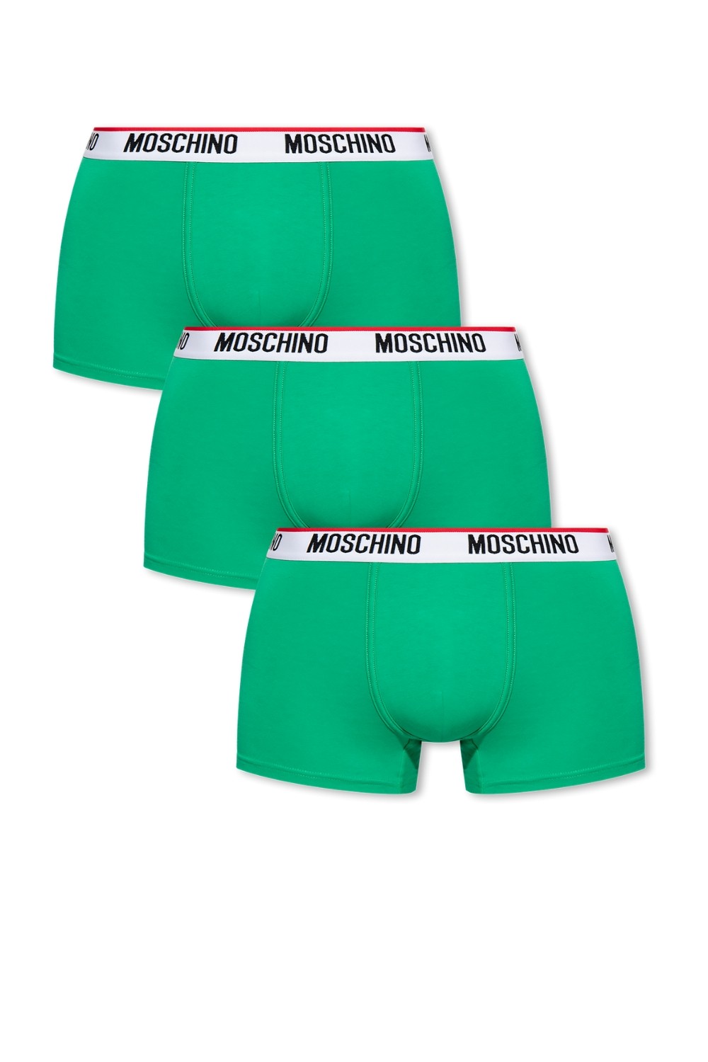 MOSCHINO Зелені чоловічі труси-боксери 3PACK