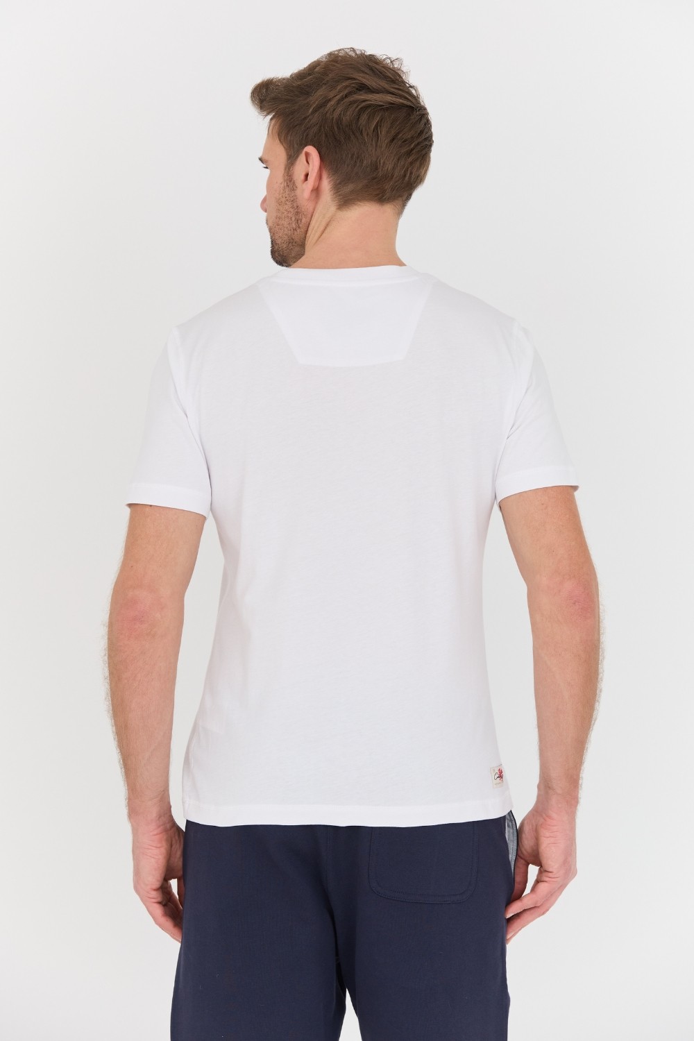 AERONAUTICA MILITARE Biały bawełniany męski t-shirt M.C.