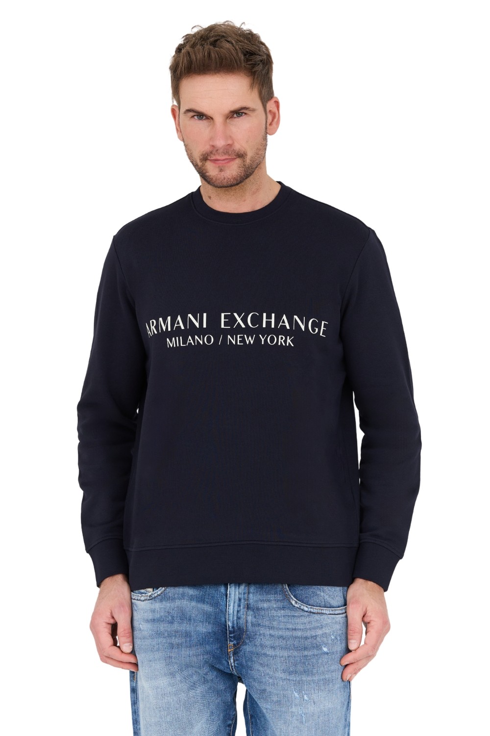 ARMANI EXCHANGE Navy blue sweatshirt