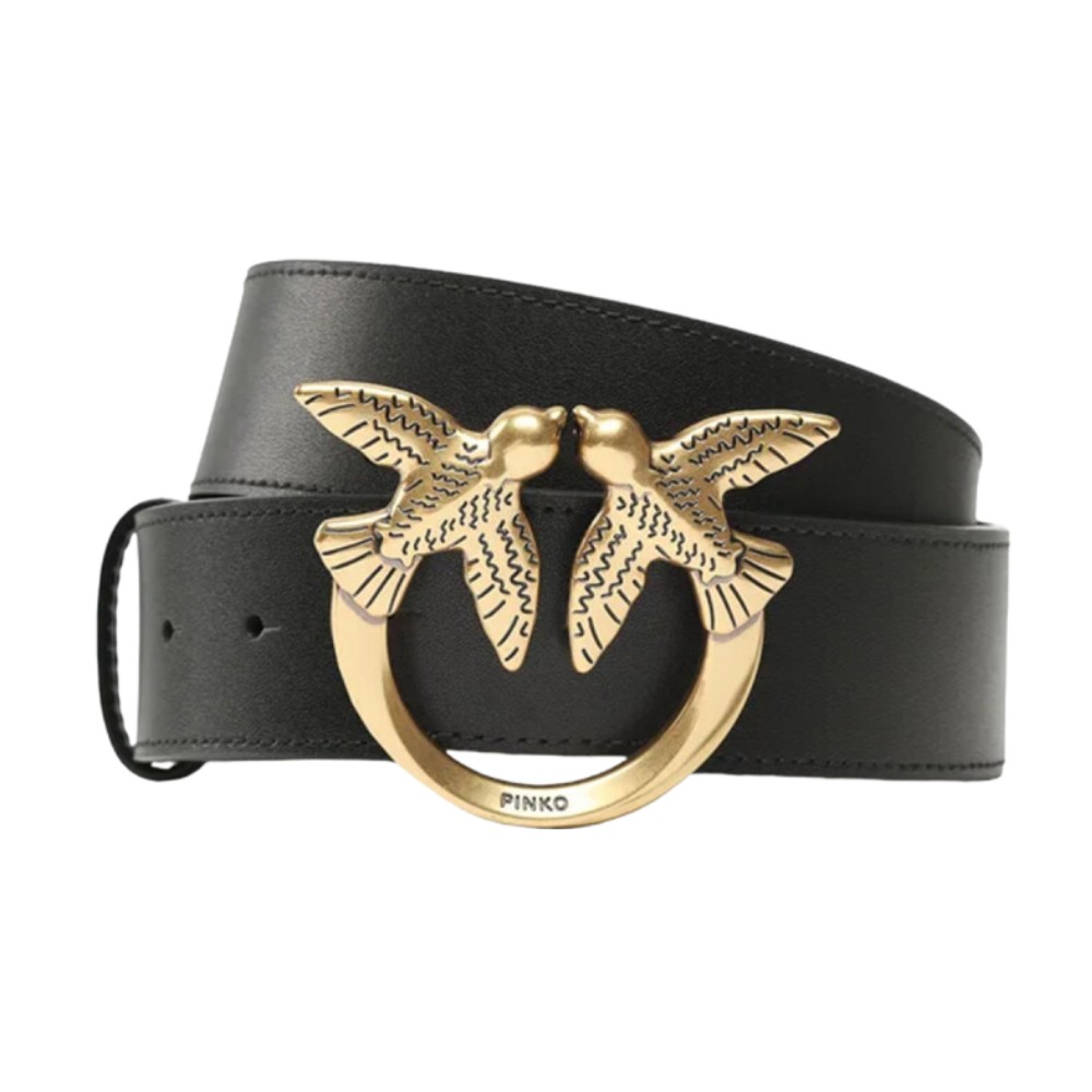 PINKO Black Love Berry H4 Belt