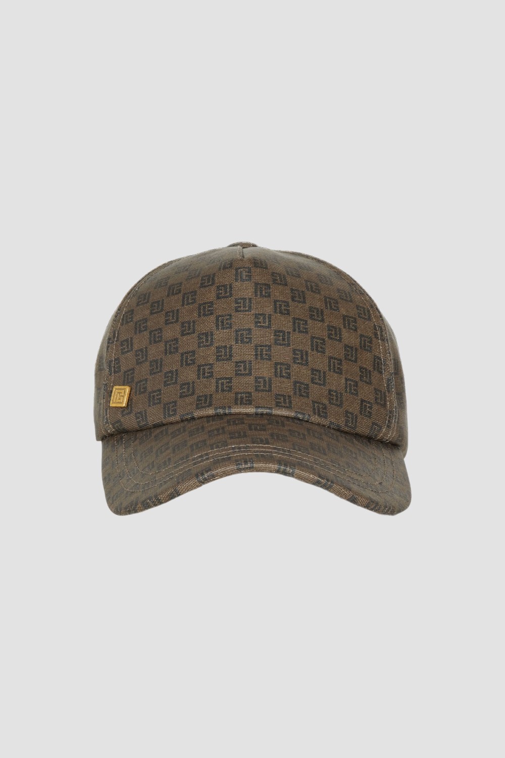 Șapcă de baseball BALMAIN Brown Mini Mng Coated Canvas