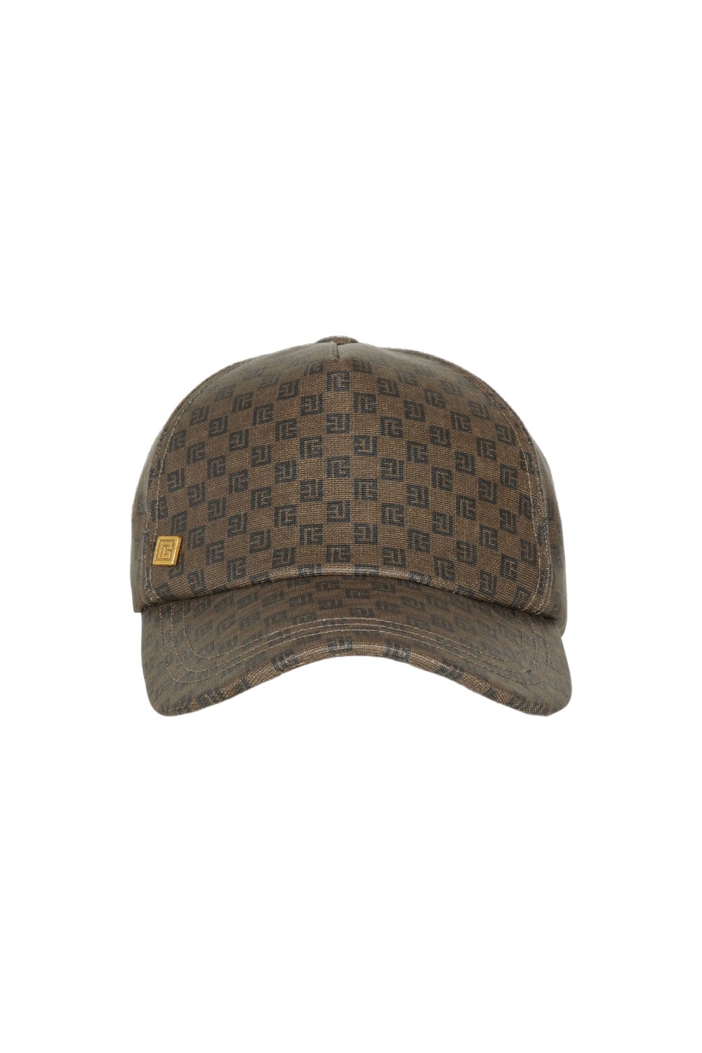 Șapcă de baseball BALMAIN Brown Mini Mng Coated Canvas