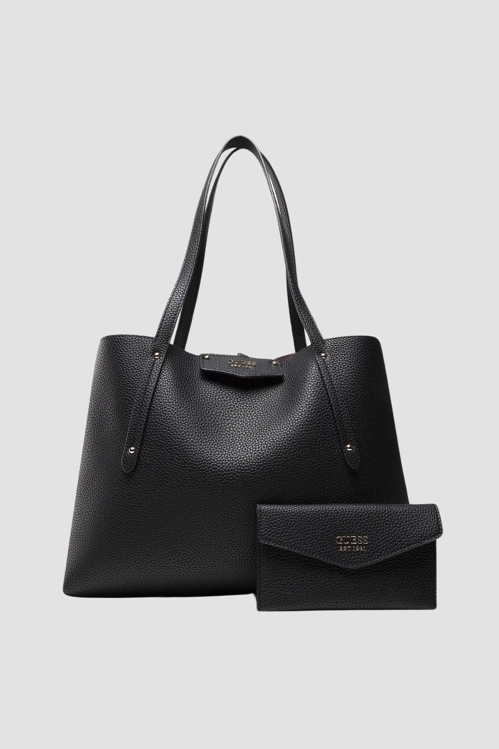 GUESS Black reversible Brenton shopper bag