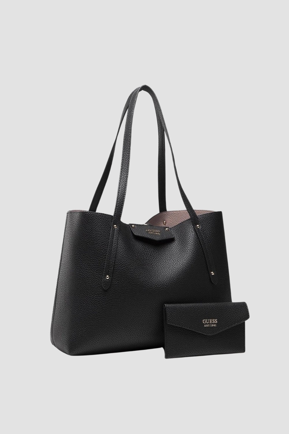 GUESS Black reversible Brenton shopper bag