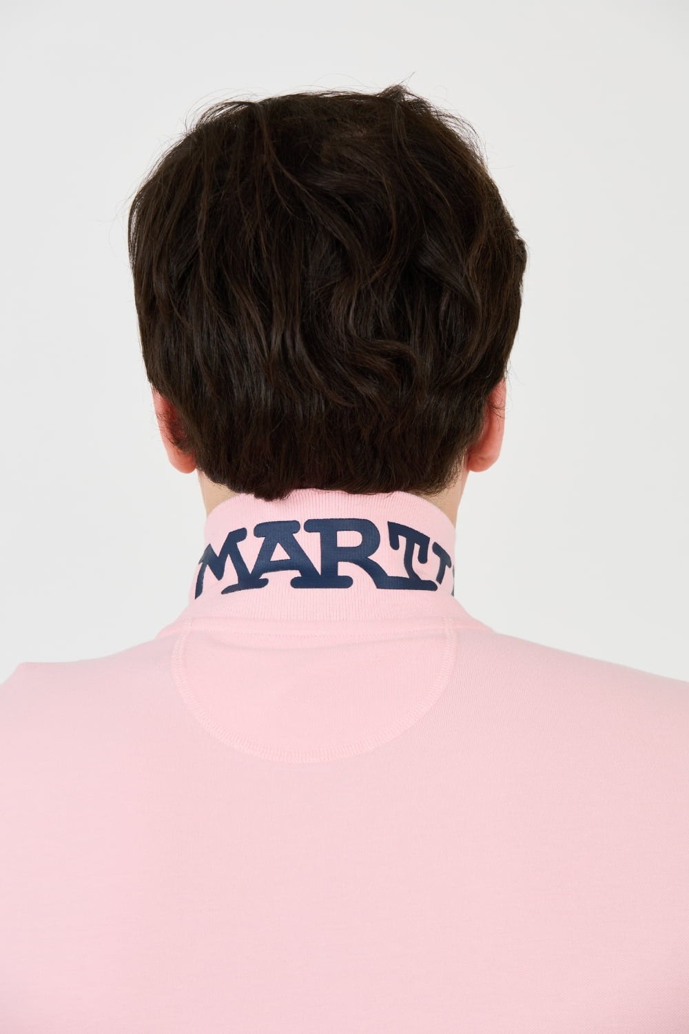 LA MARTINA Różowe męskie polo z małym logo