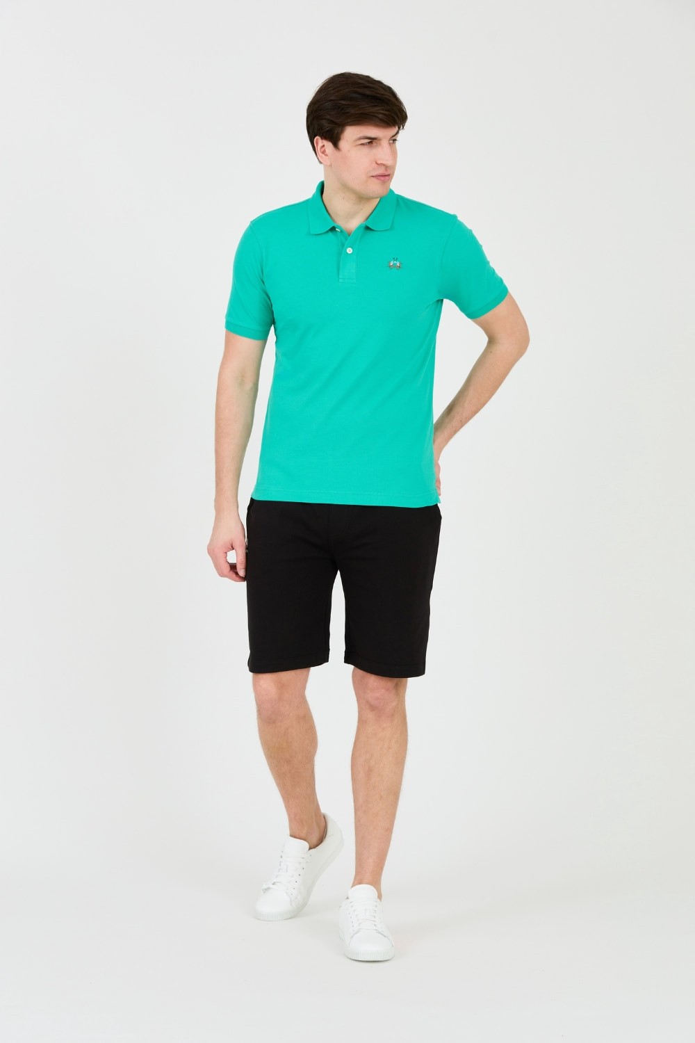 Polo pentru bărbați LA MARTINA Emerald cu logo mic