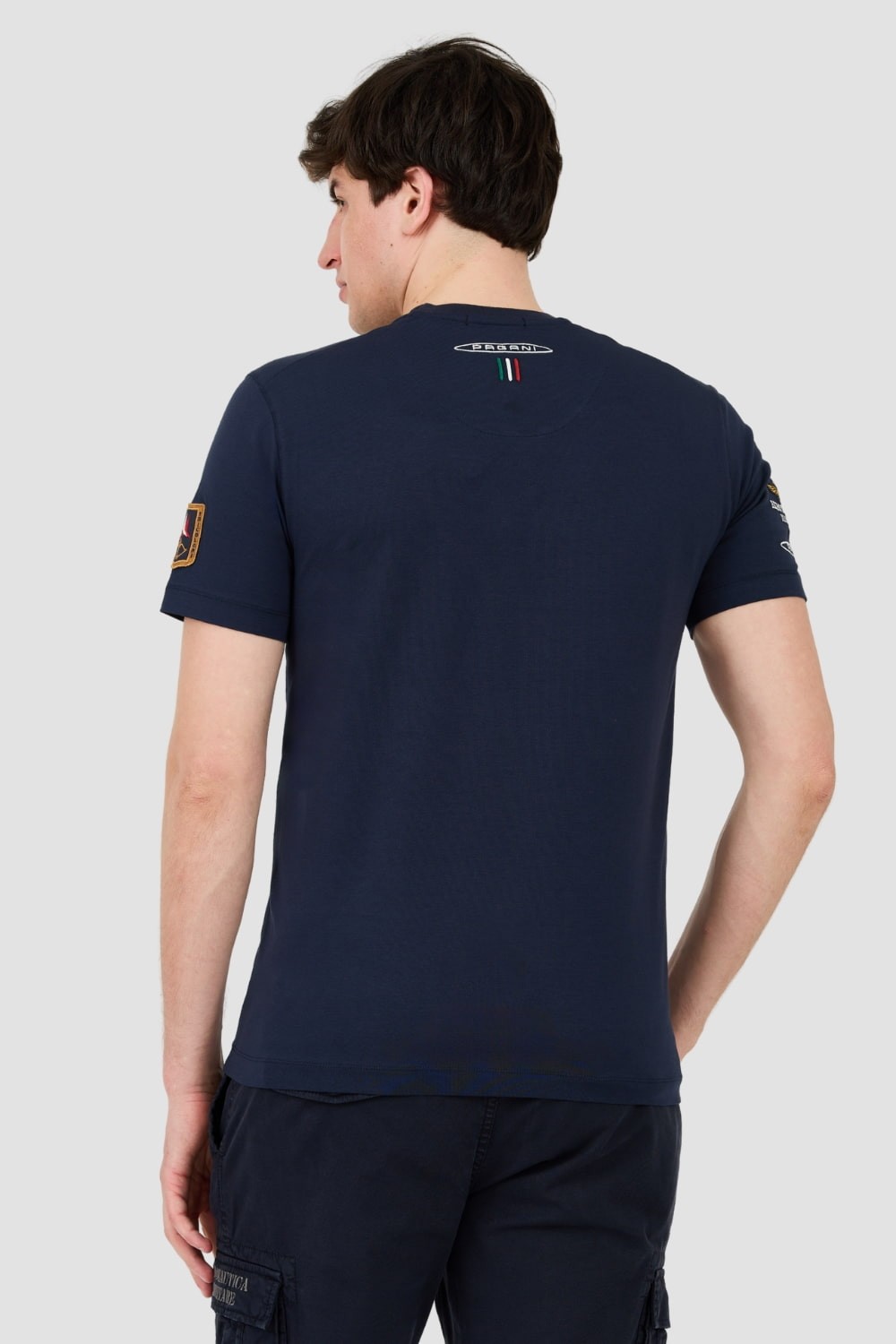 AERONAUTICA MILITARE Granatowy t-shirt Short Sleeve