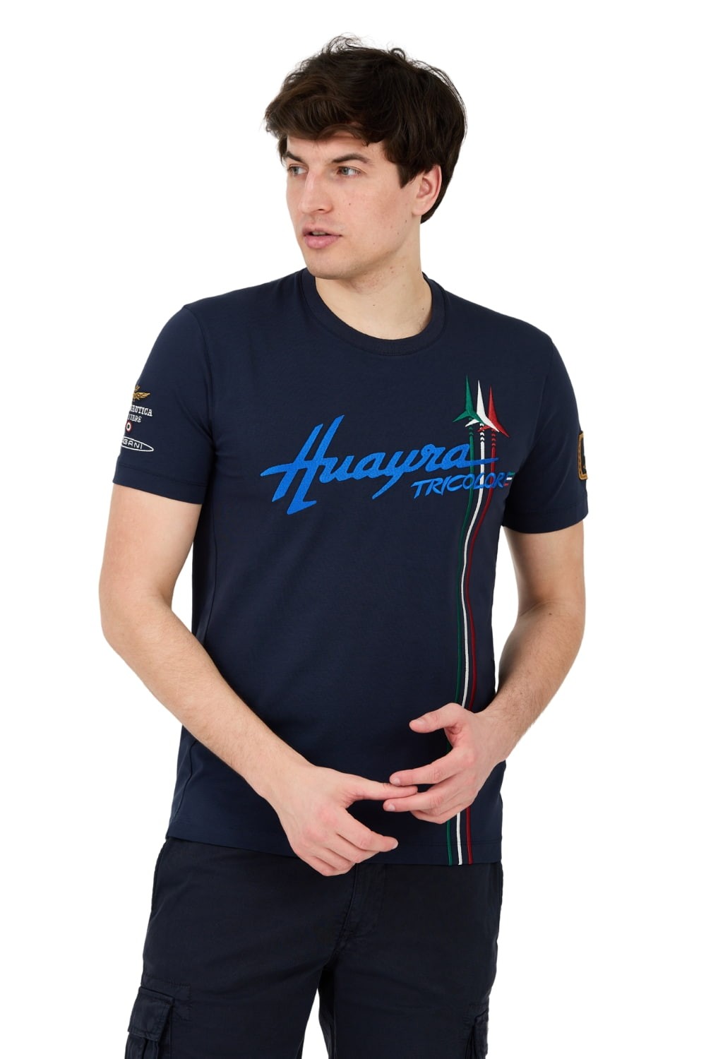 AERONAUTICA MILITARE Navy Blue Short Sleeve T-Shirt