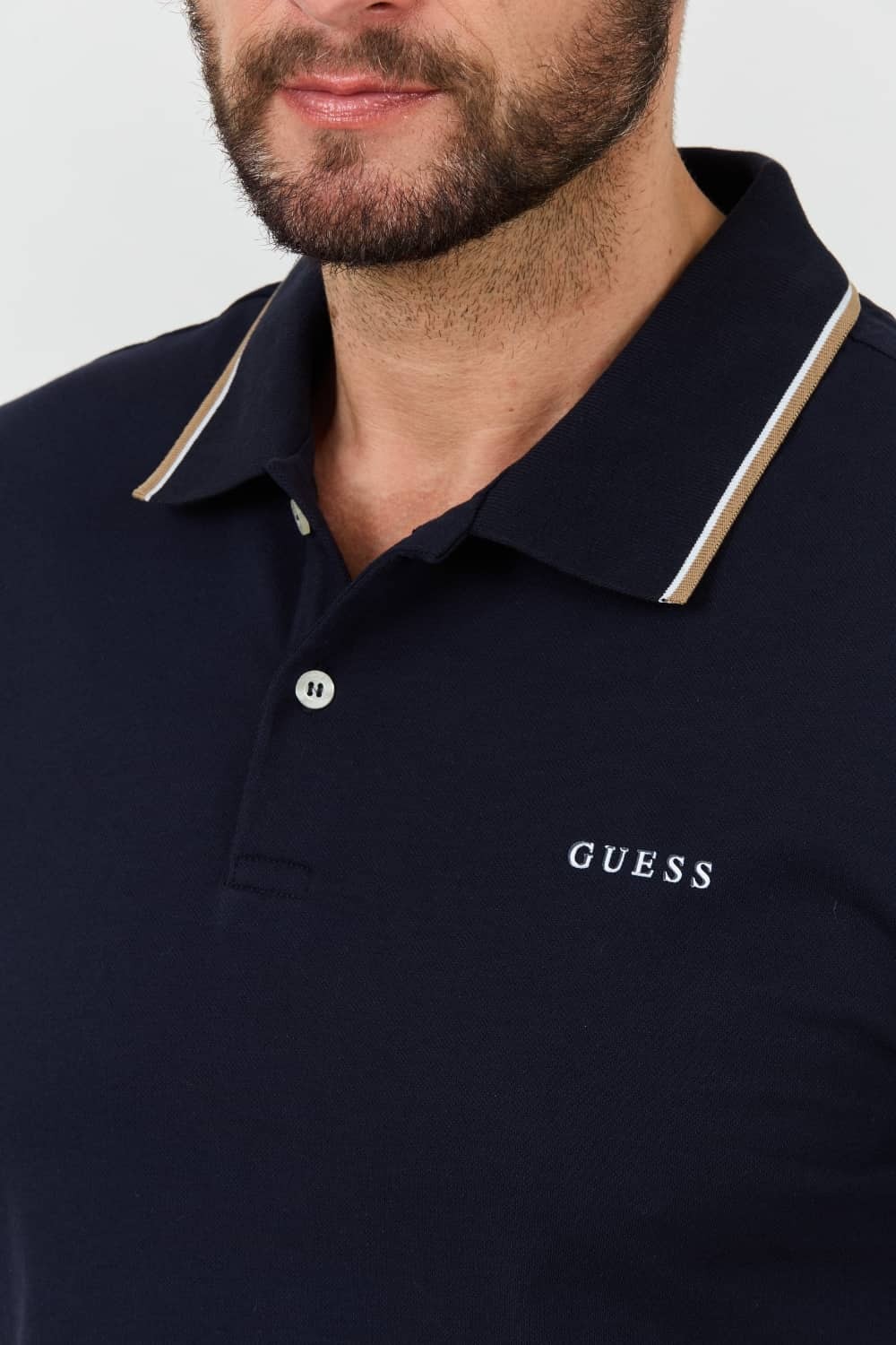 GUESS Navy blue Lyle polo