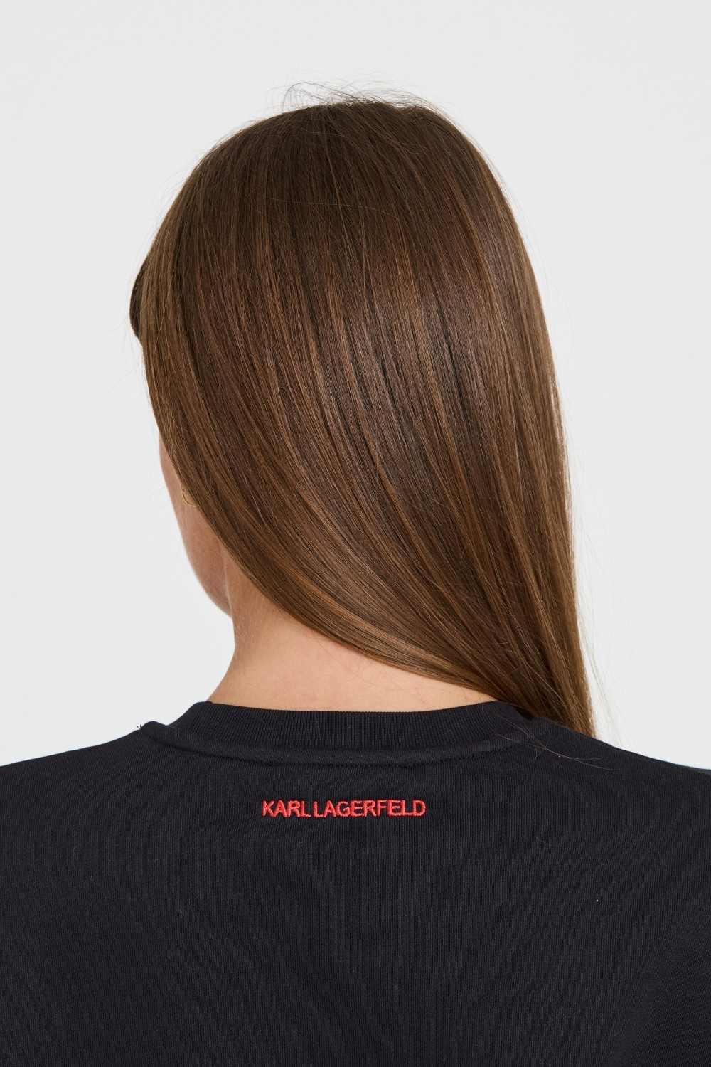 KARL LAGERFELD Tricou iconic din in negru pentru femei