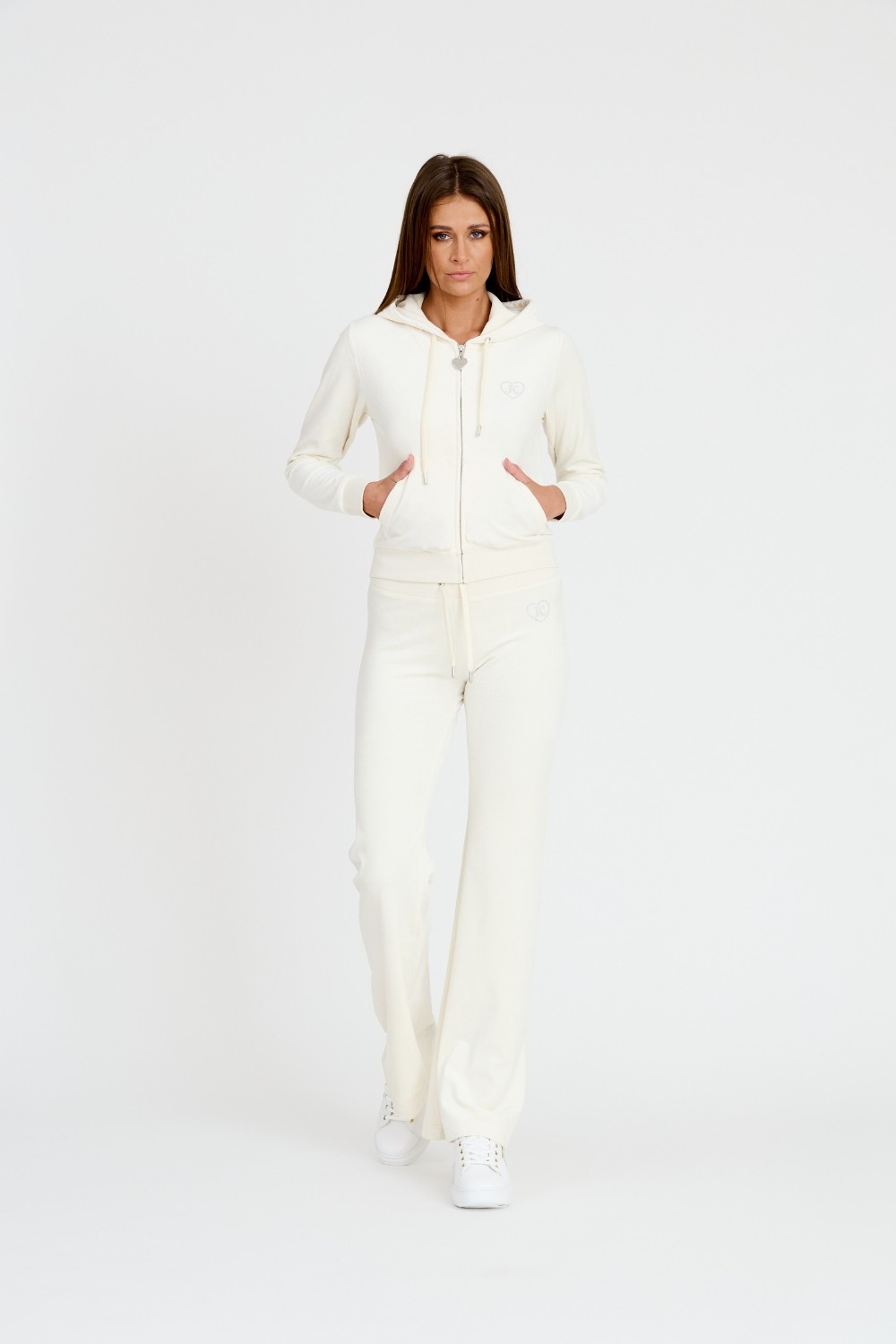 JUICY COUTURE Spodnie ecru Rodeo Layla Pant