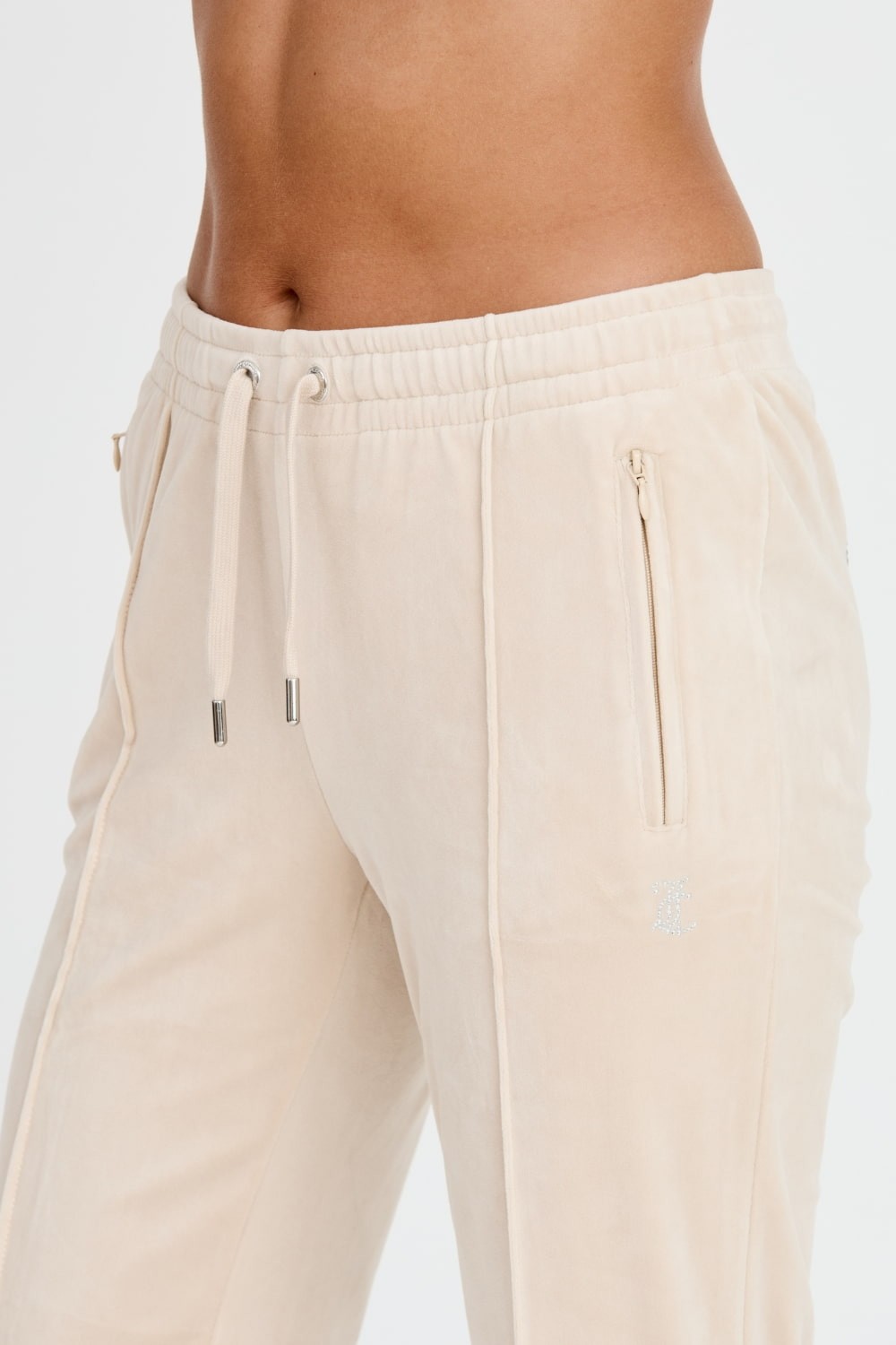 JUICY COUTURE Beżowe spodnie Tina Track Pants