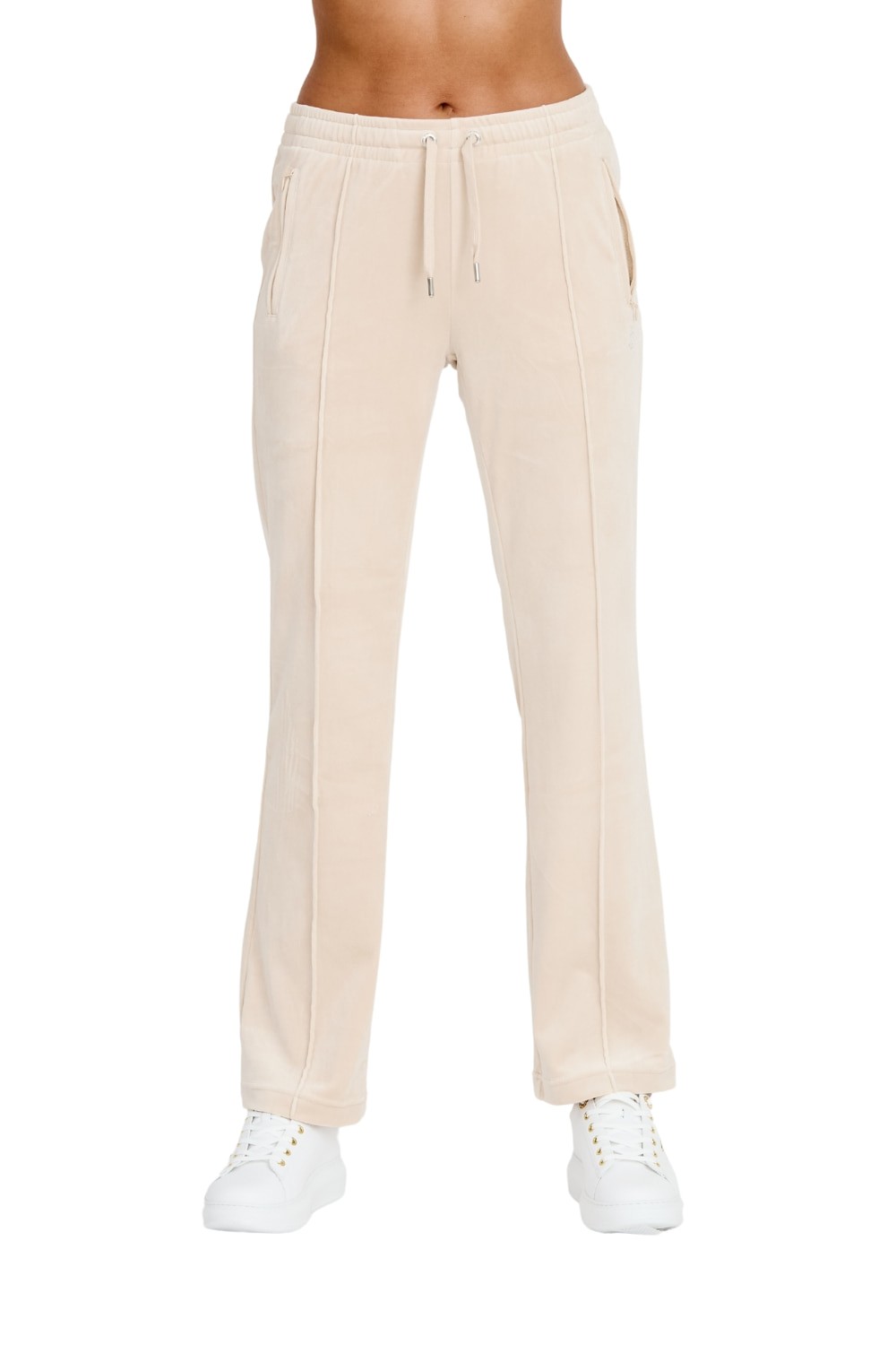 JUICY COUTURE Beżowe spodnie Tina Track Pants