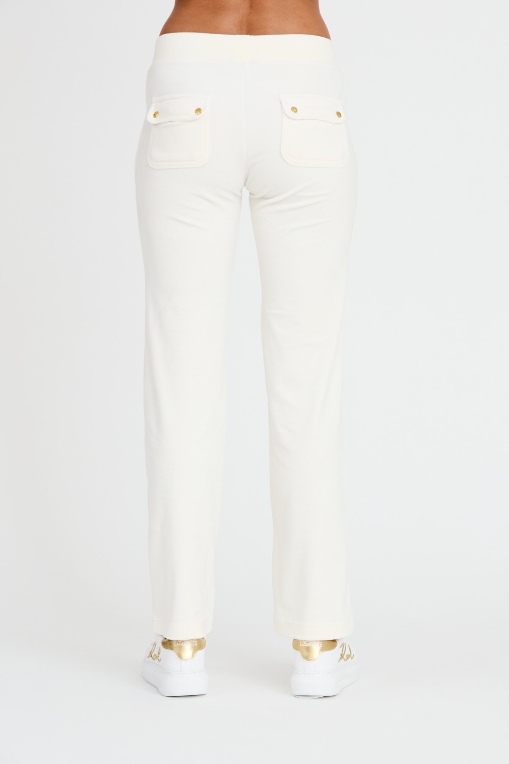 JUICY COUTURE Ecru Gold Del Ray Pocketed Pant