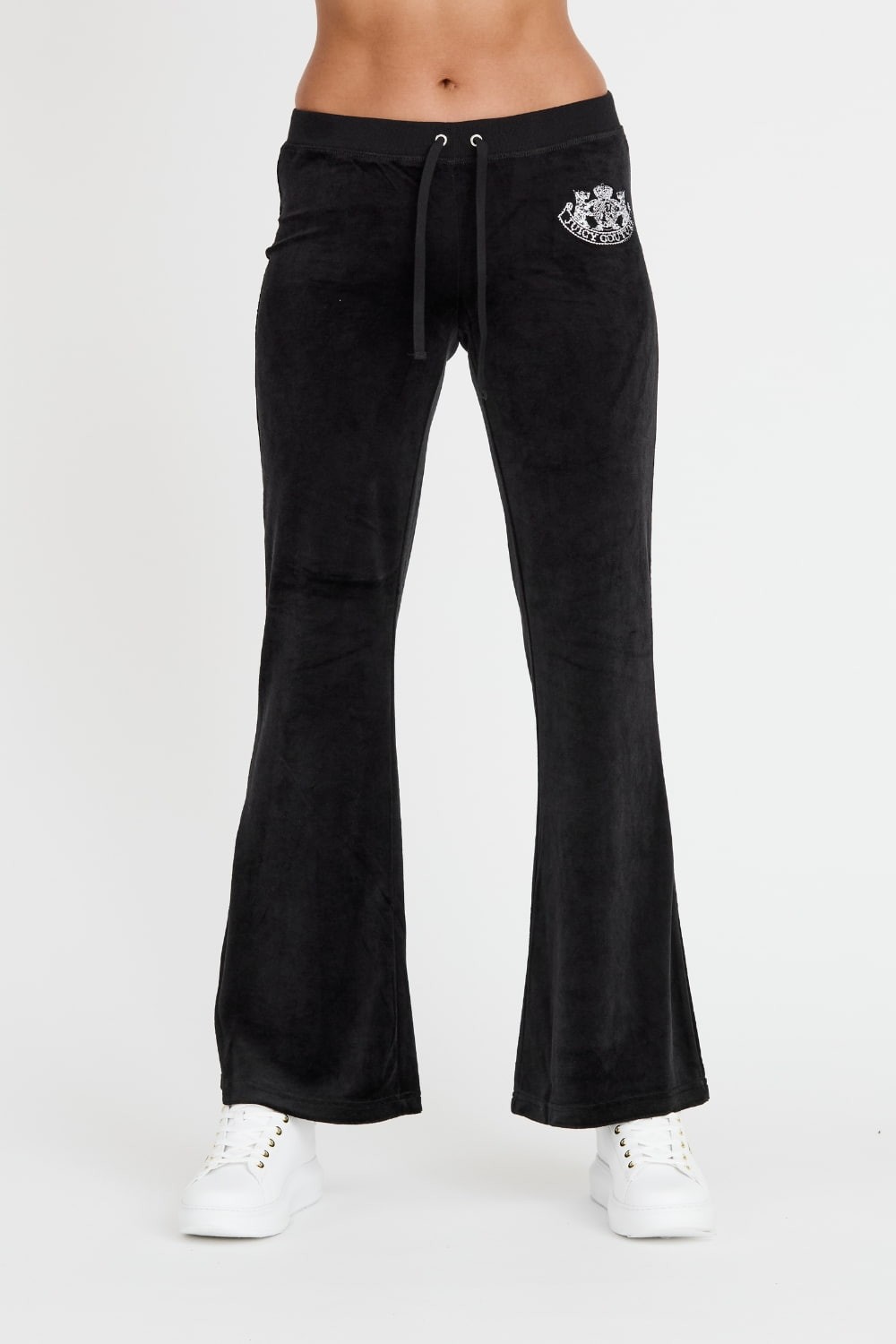 JUICY COUTURE Black Heritage Dog Crest Kaisa Trackpants