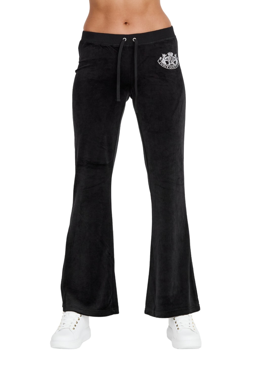 JUICY COUTURE Czarne spodnie Heritage Dog Crest Kaisa Trackpant