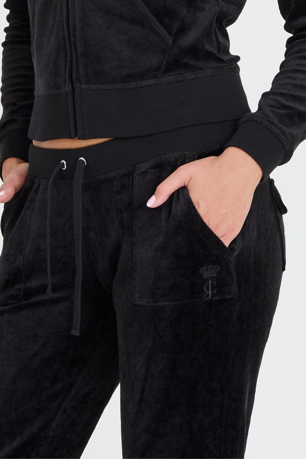 JUICY COUTURE Black Caisa Ultra Low Rise Pants