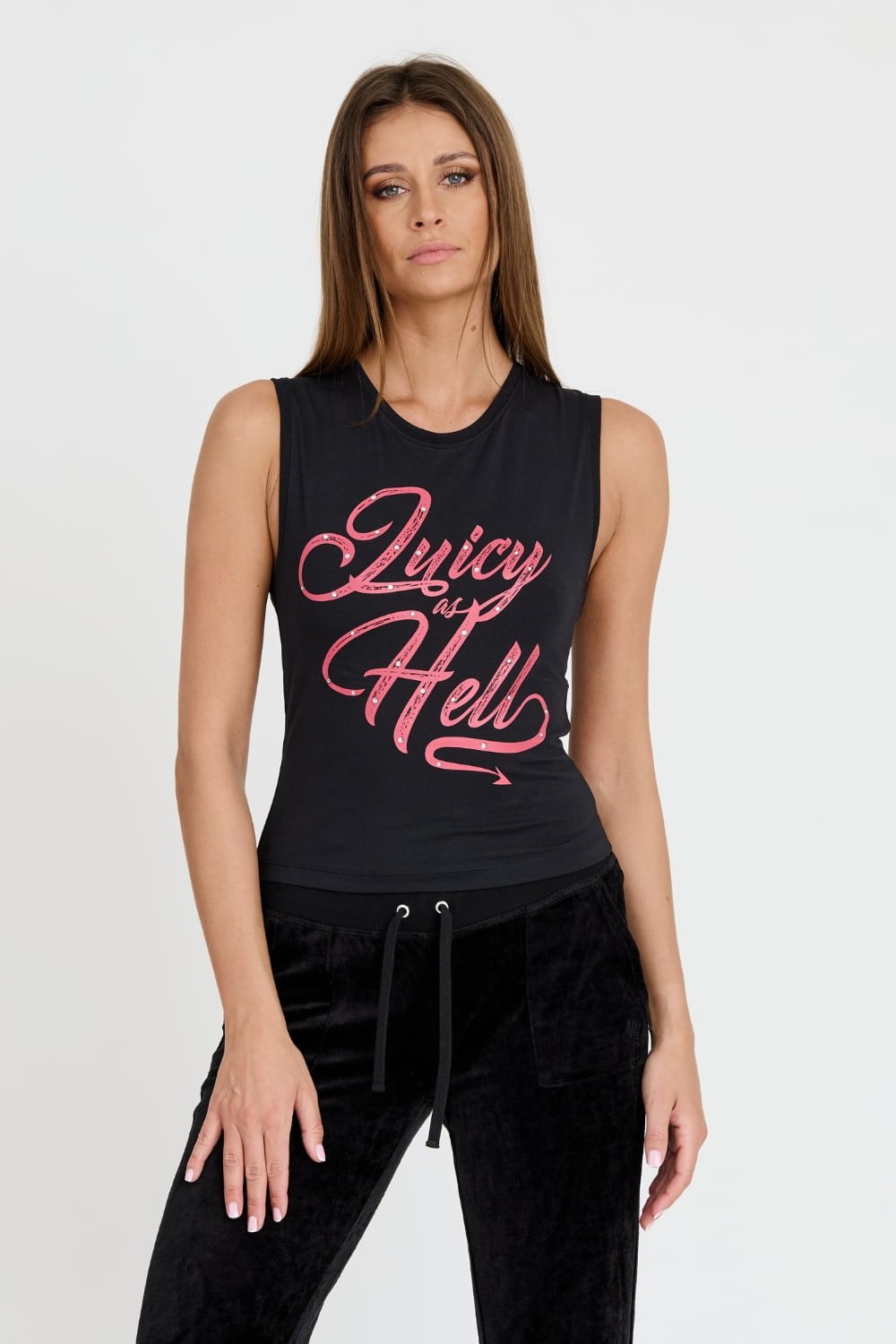 JUICY COUTURE Black Juicy As Hell Tank Top