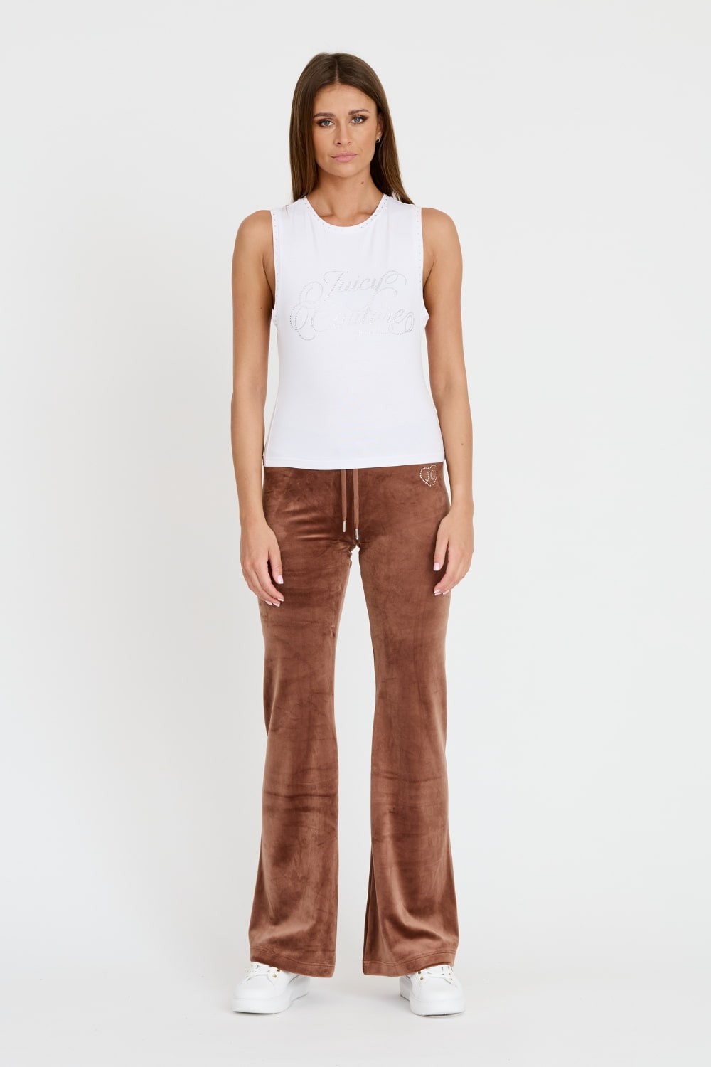 JUICY COUTURE Biały damski top Juicy Script Tank