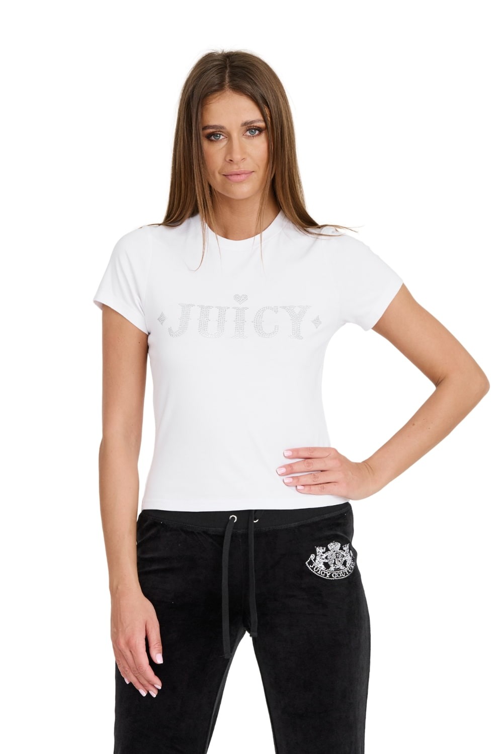 JUICY COUTURE Біла жіноча футболка Ryder Rodeo