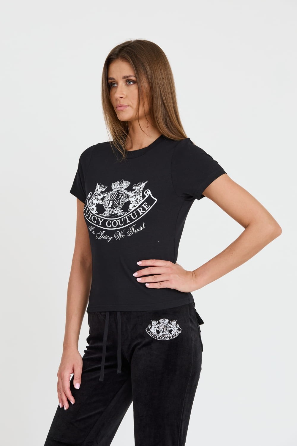 JUICY COUTURE Black Enzo Dog Crest t-shirt