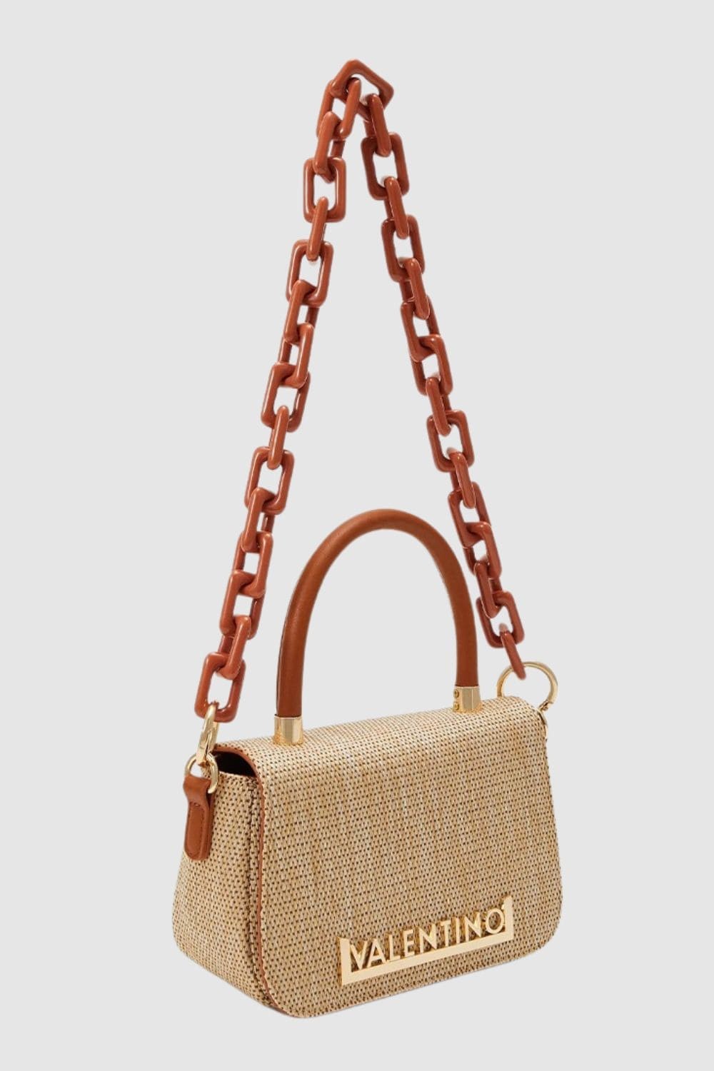 VALENTINO Brązowa torebka Copacaban Satchel