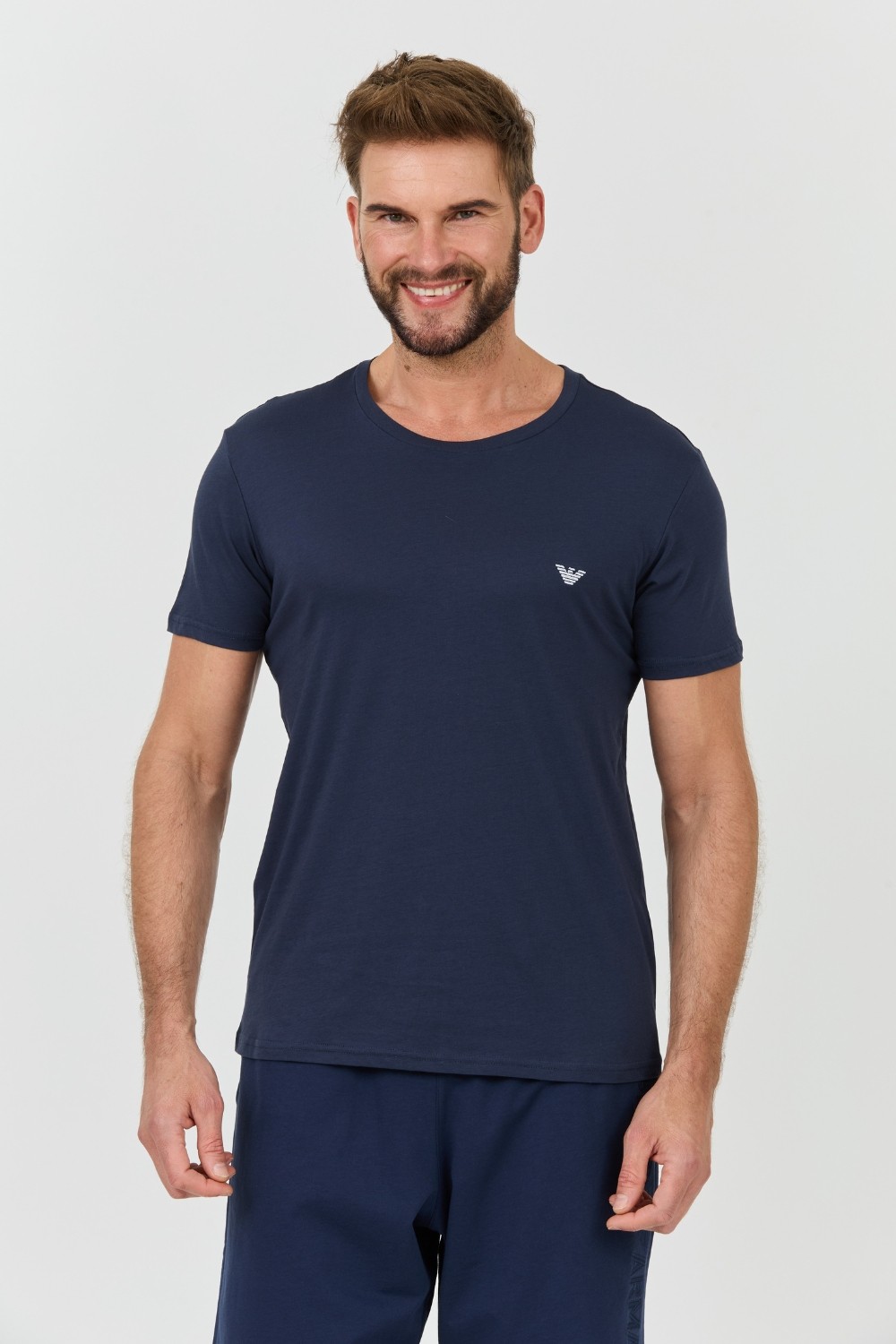 EMPORIO ARMANI navy blue basique t-shirt