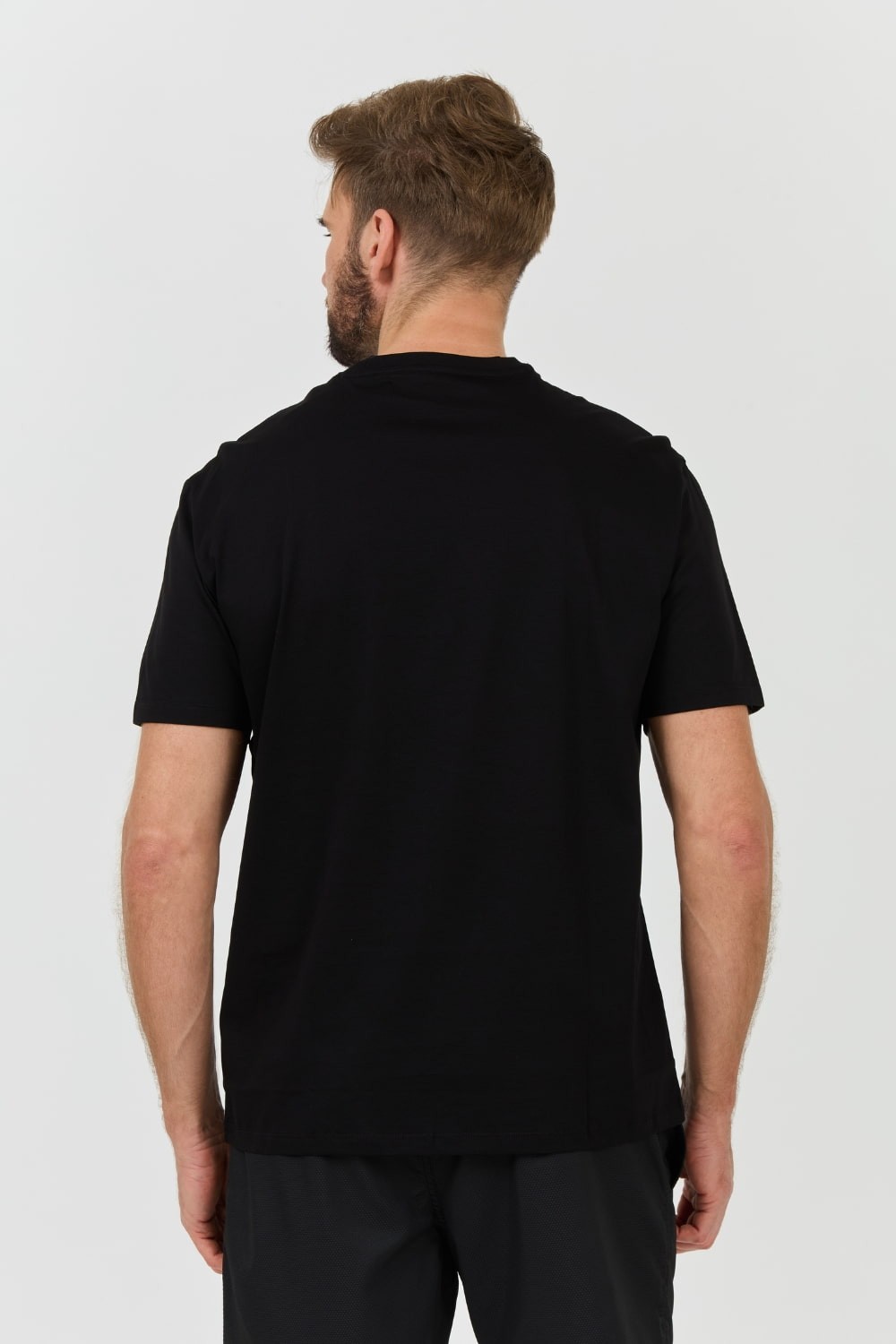 ARMANI EXCHANGE Black short-sleeved t-shirt