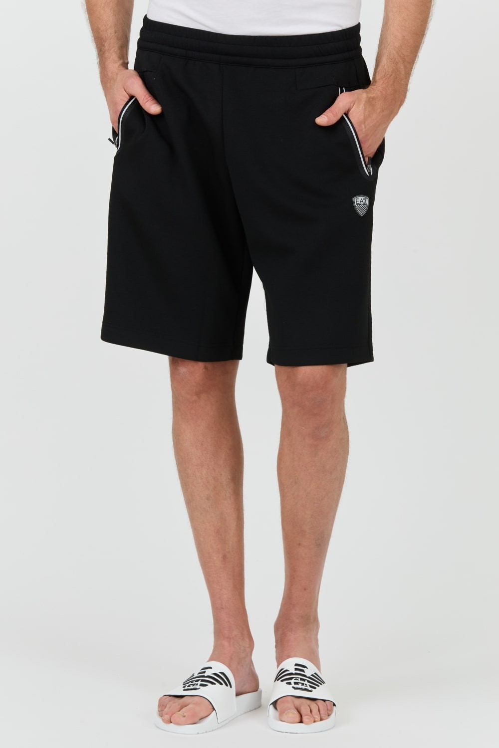 EA7 Black Shorts