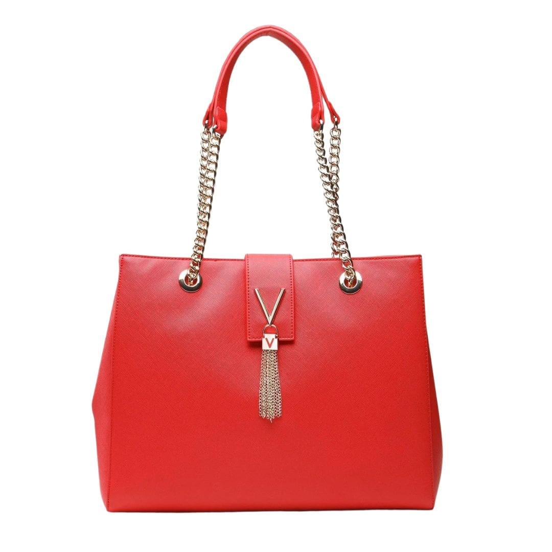 VALENTINO Red Divina Shopper Bag