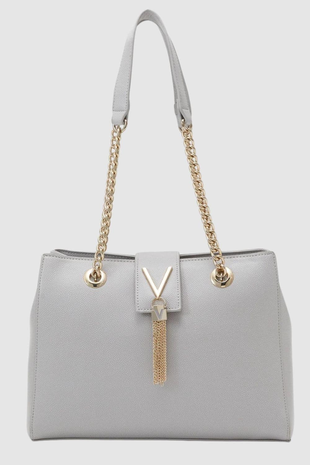 VALENTINO Grey Divina shopper bag