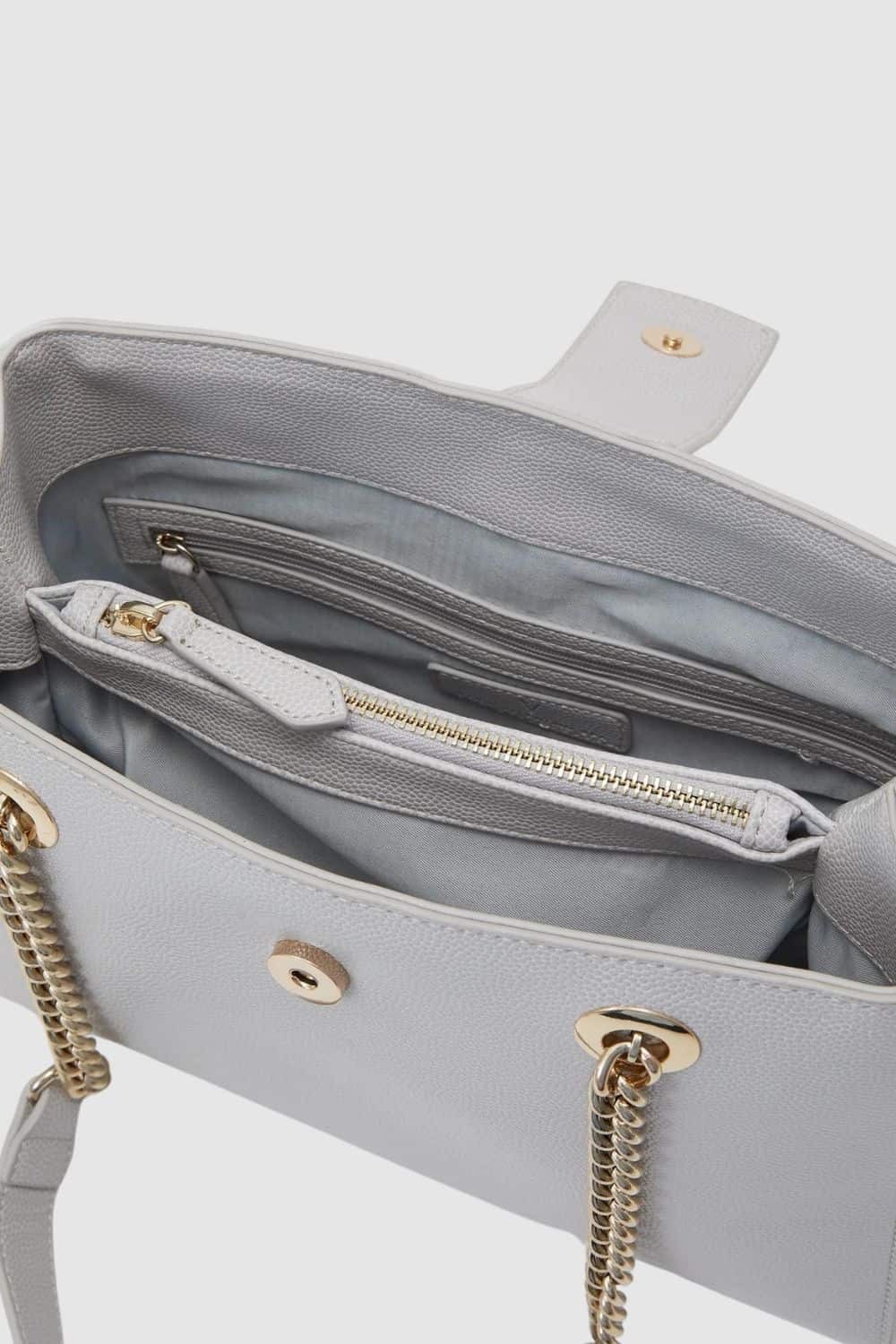 VALENTINO Grey Divina shopper bag