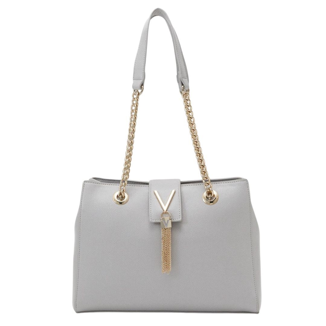 VALENTINO Grey Divina shopper bag