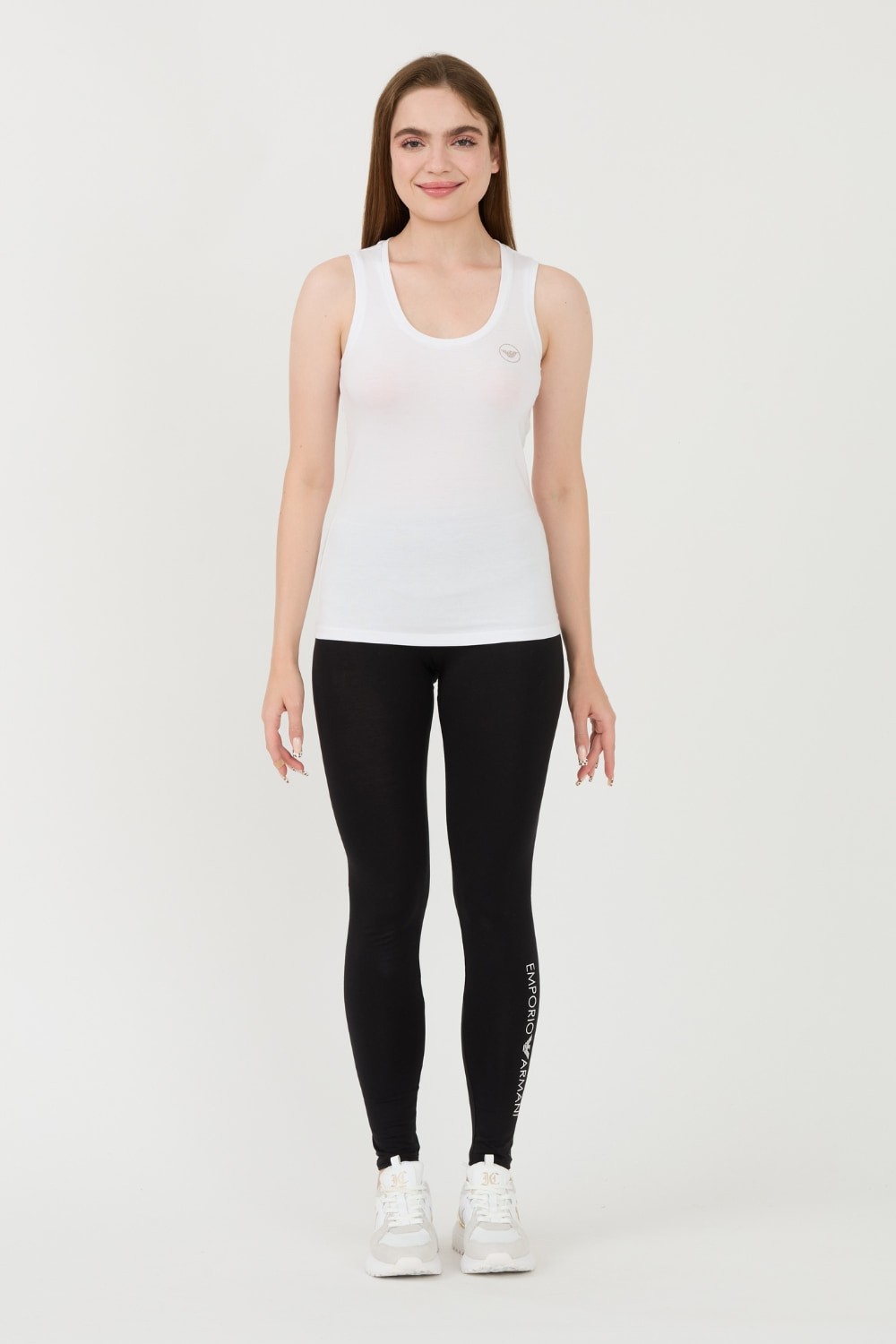 EMPORIO ARMANI Biały damski top