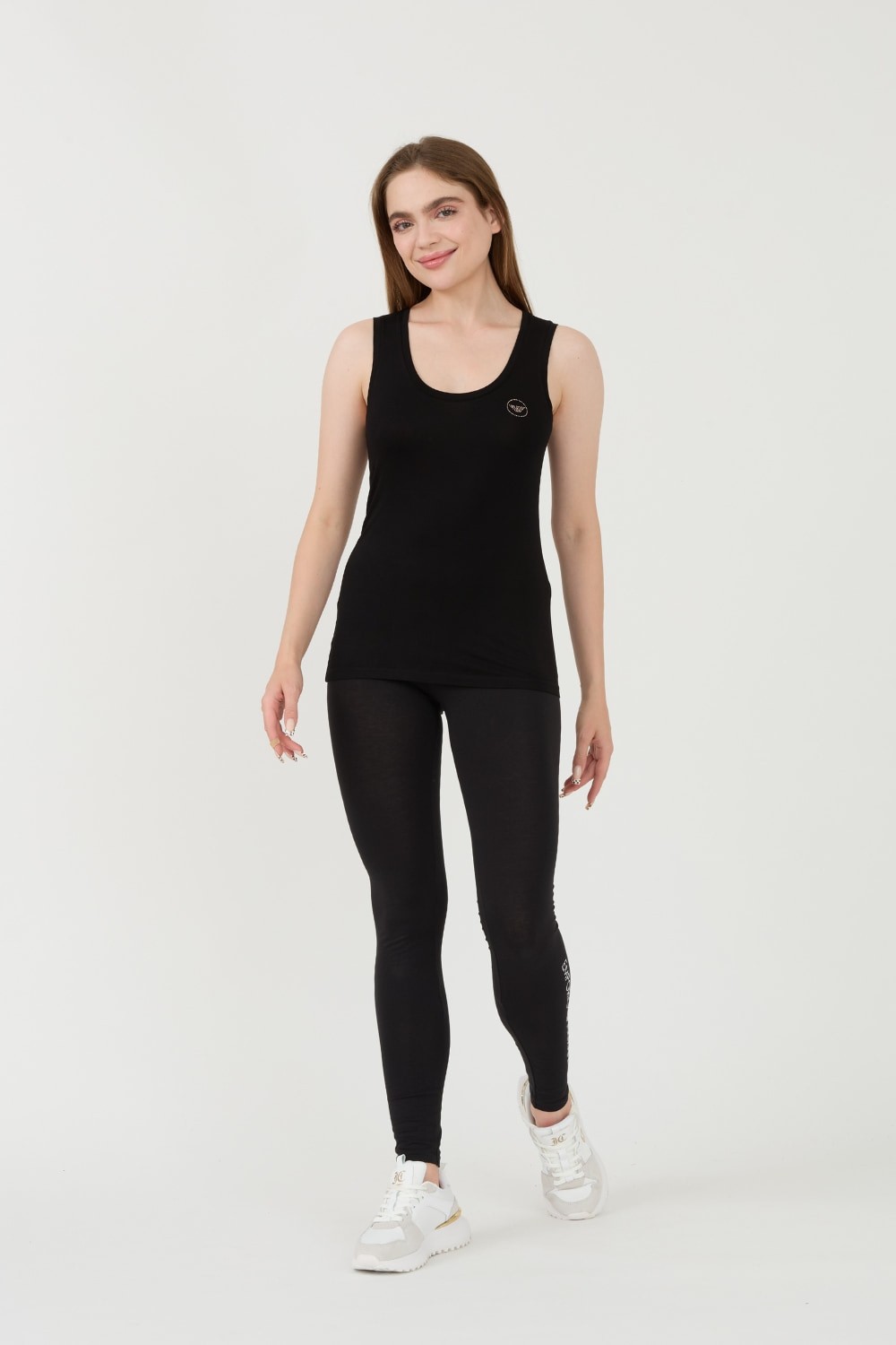 EMPORIO ARMANI Czarny damski top