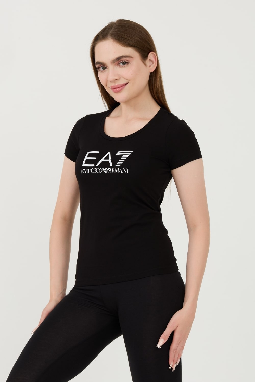 EA7 Tricou negru pentru femei