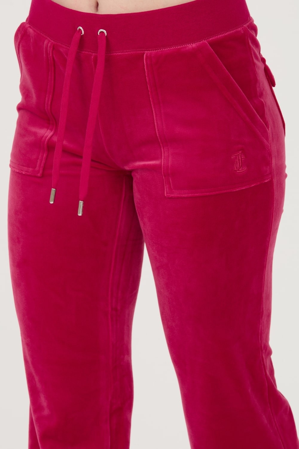 JUICY COUTURE Red Del Ray Pocketed Sweatpants