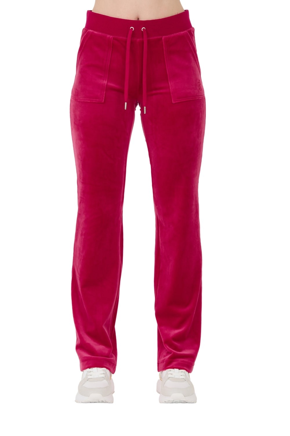 JUICY COUTURE Czerwone spodnie dresowe Del Ray Pocketed Pant